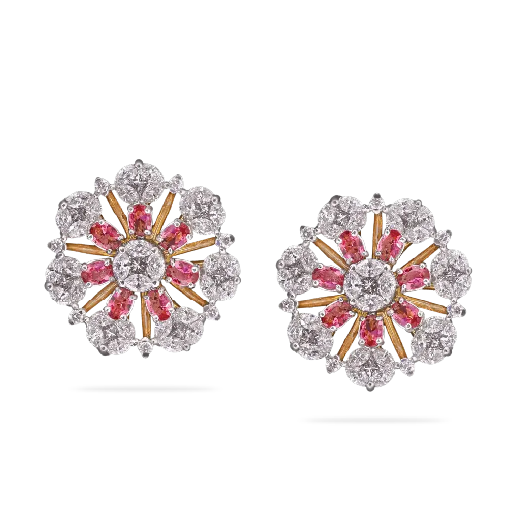 The Zinnia Diamond Studs