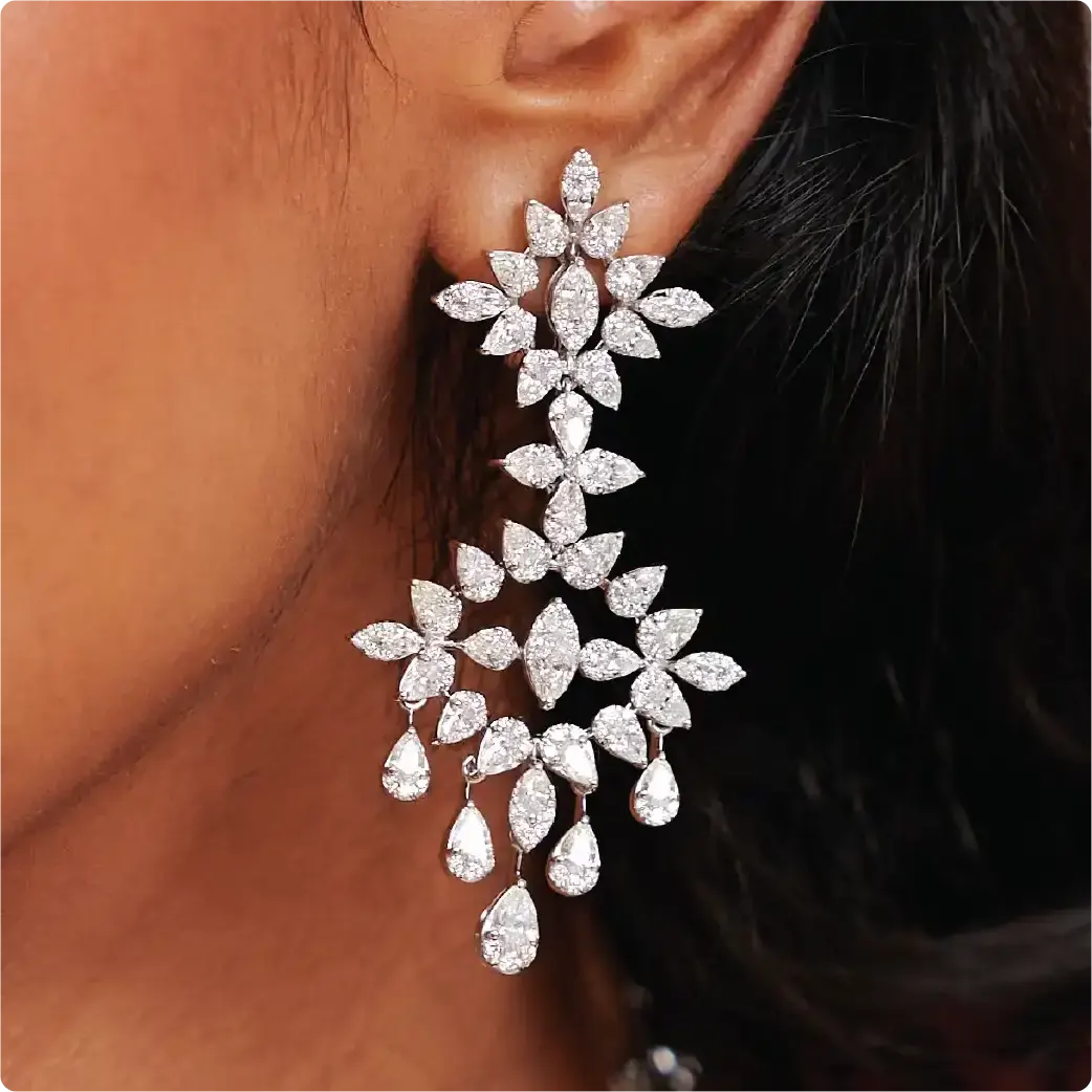 The Frozen Dewdrop Earrings