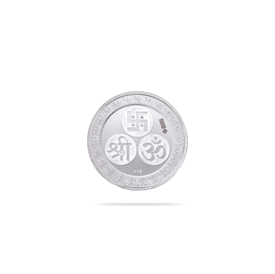 100 gram Ganesh Silver coin