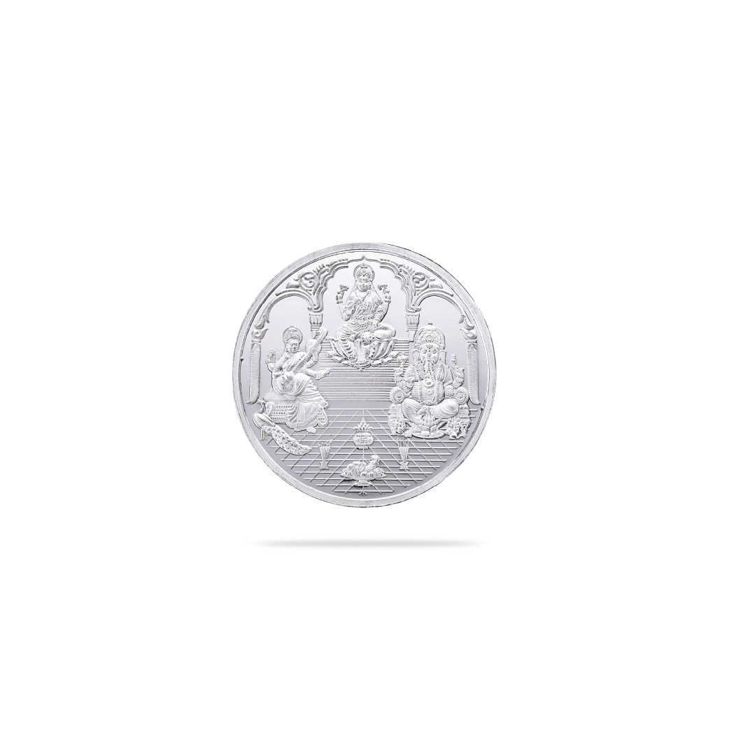 100 gram Ganesh Silver coin