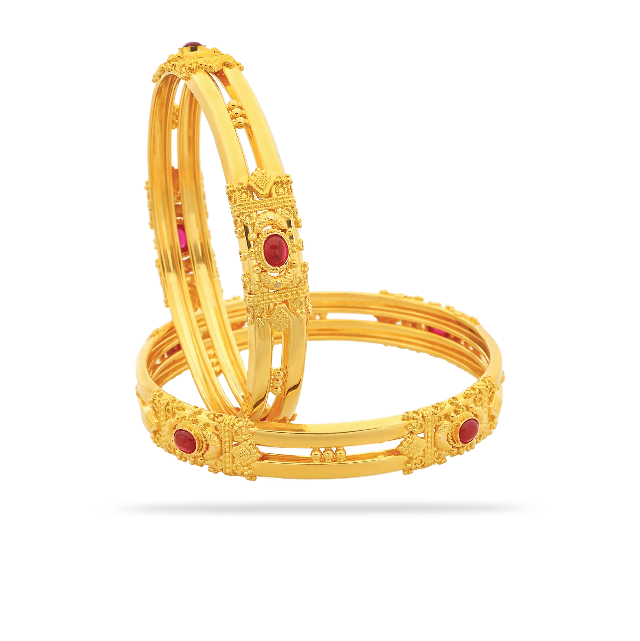 The Kemp Stone Coorg Bangles | C Krishniah Chetty & Co Finest Gold and ...
